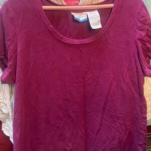 Announcements maternity purple T-shirt